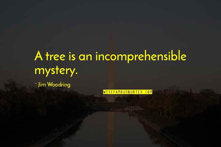 Temporary Friendship Quotes By Jim Woodring: A tree is an incomprehensible mystery.