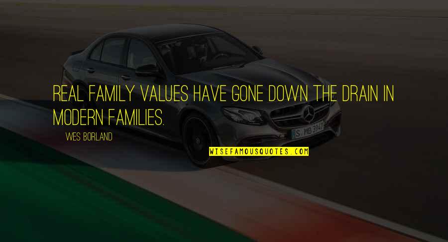 Ten Years Of Service Quotes By Wes Borland: Real family values have gone down the drain
