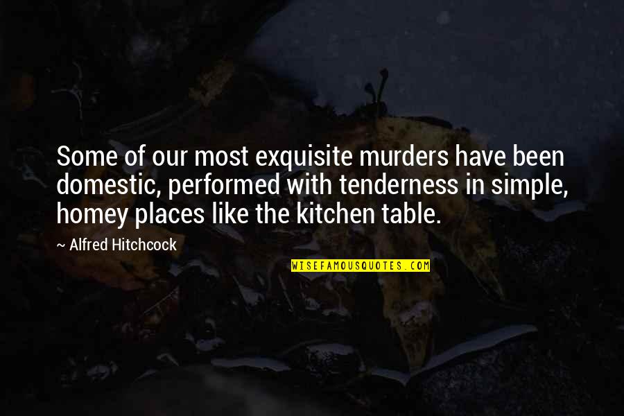 Tenderness Quotes By Alfred Hitchcock: Some of our most exquisite murders have been