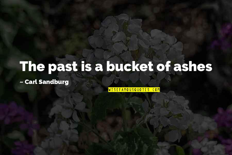 Tendou Maya Quotes By Carl Sandburg: The past is a bucket of ashes Tendou Maya Quotes By Carl Sandburg: The past is a bucket of ashes