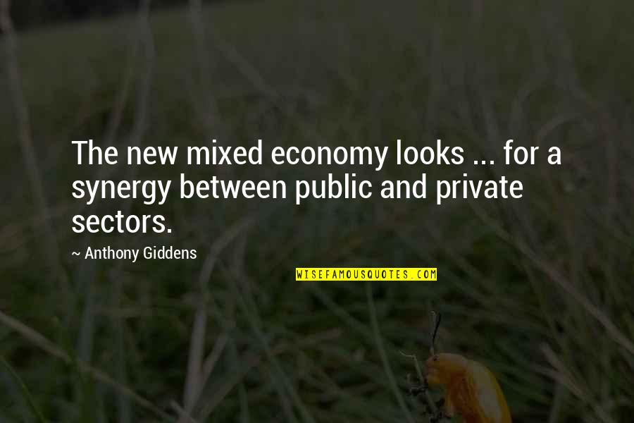 Tentindo Gregorys Dmd Quotes By Anthony Giddens: The new mixed economy looks ... for a