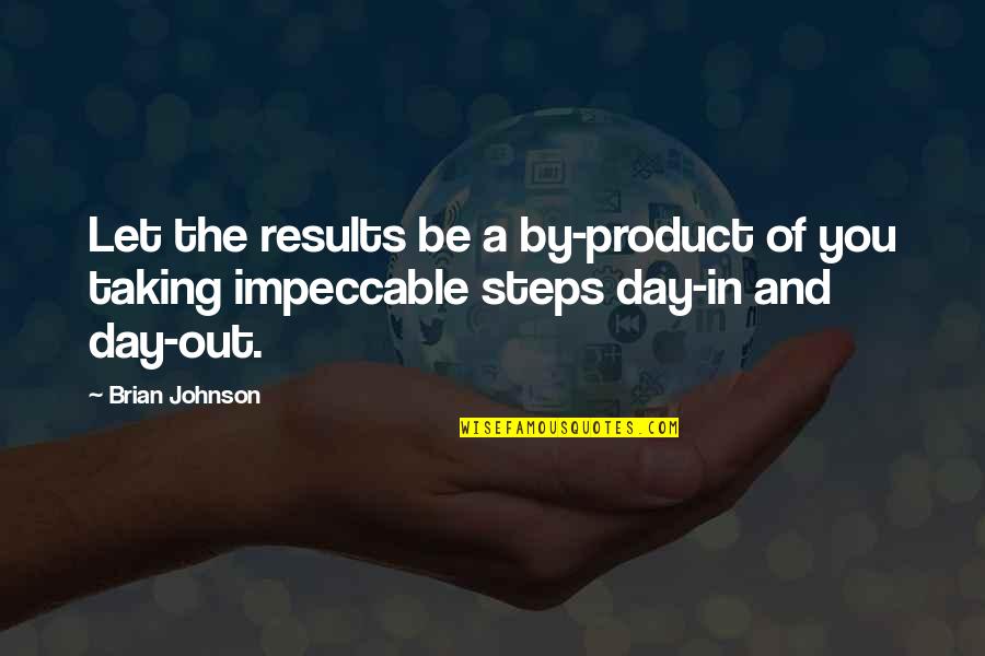 Tenuto App Quotes By Brian Johnson: Let the results be a by-product of you