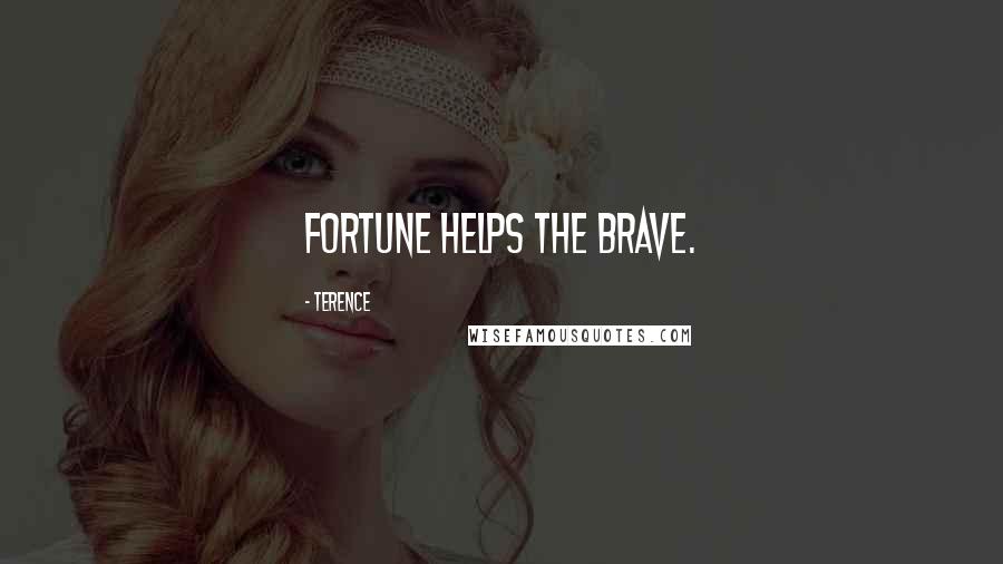 Terence quotes: Fortune helps the brave.