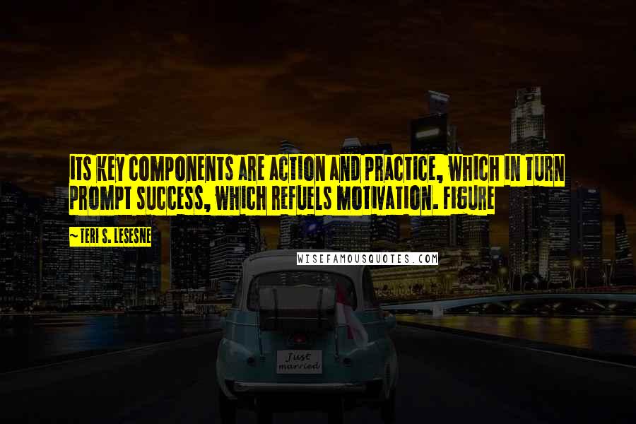Teri S. Lesesne quotes: its key components are action and practice, which in turn prompt success, which refuels motivation. Figure