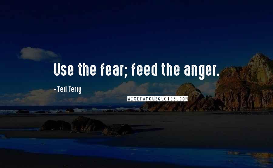 Teri Terry quotes: Use the fear; feed the anger.