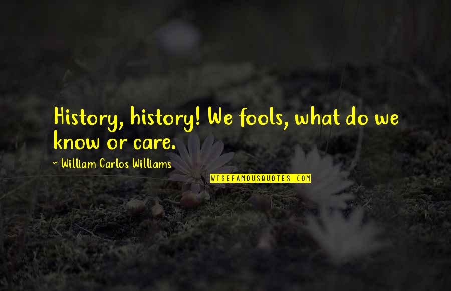 Term Limits For Congress Quotes By William Carlos Williams: History, history! We fools, what do we know
