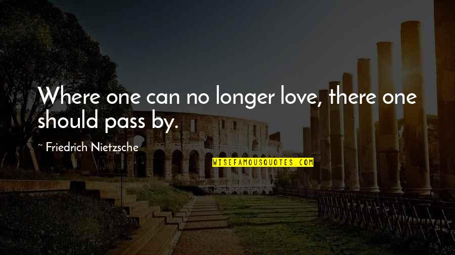 Terminanda Quotes By Friedrich Nietzsche: Where one can no longer love, there one