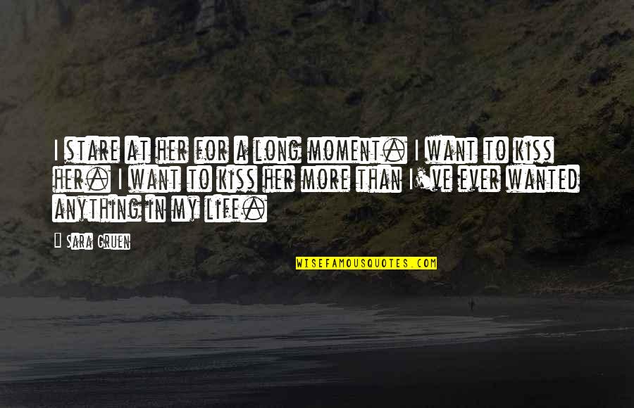Ternell Quotes By Sara Gruen: I stare at her for a long moment. Ternell Quotes By Sara Gruen: I stare at her for a long moment.