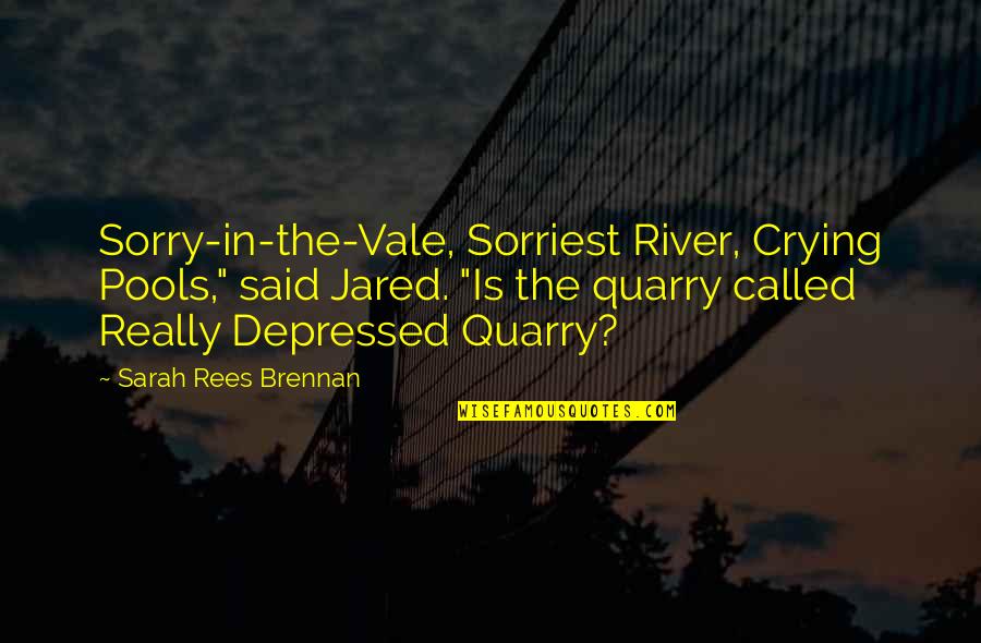 Terrifiante Quotes By Sarah Rees Brennan: Sorry-in-the-Vale, Sorriest River, Crying Pools," said Jared. "Is