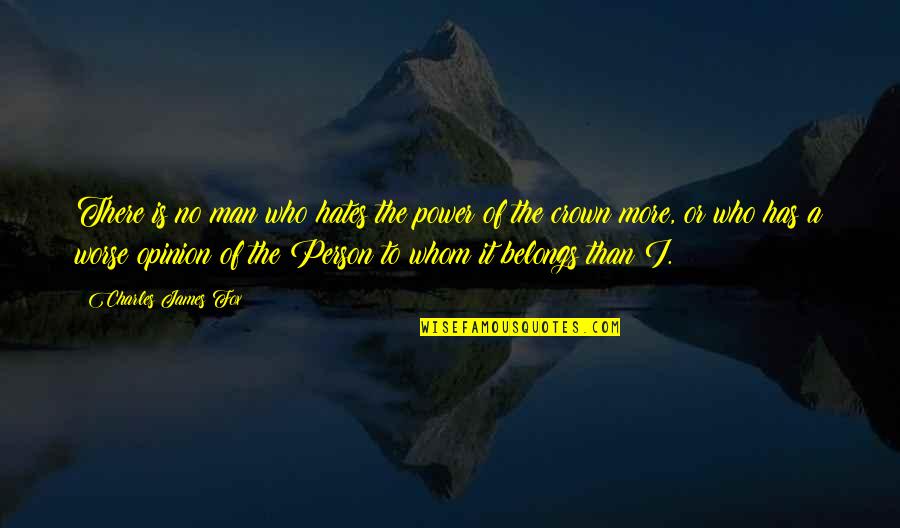 Territorio Definicion Quotes By Charles James Fox: There is no man who hates the power