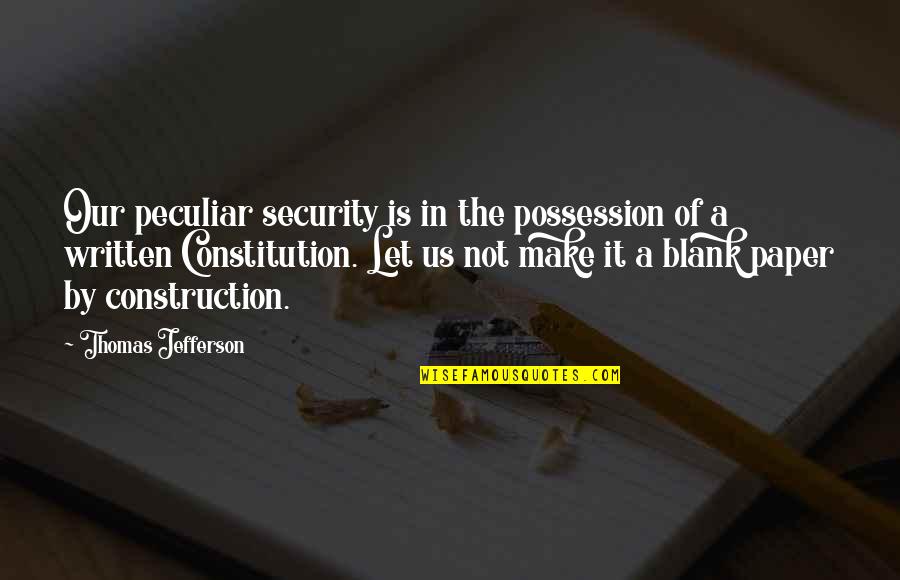 Terry Crews Friday Quotes By Thomas Jefferson: Our peculiar security is in the possession of Terry Crews Friday Quotes By Thomas Jefferson: Our peculiar security is in the possession of