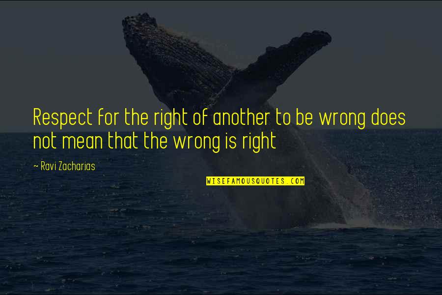 Tertangkap Kamera Quotes By Ravi Zacharias: Respect for the right of another to be