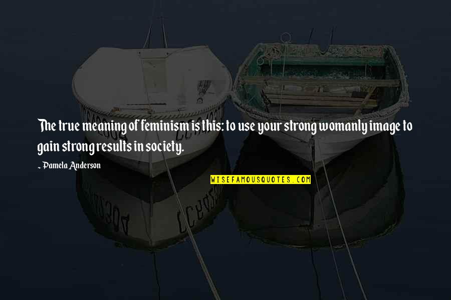 Tertangkap Lagi Quotes By Pamela Anderson: The true meaning of feminism is this: to