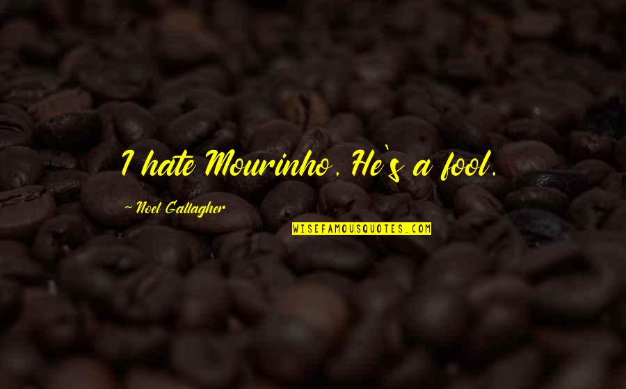 Tertusuk In English Quotes By Noel Gallagher: I hate Mourinho. He's a fool. Tertusuk In English Quotes By Noel Gallagher: I hate Mourinho. He's a fool.