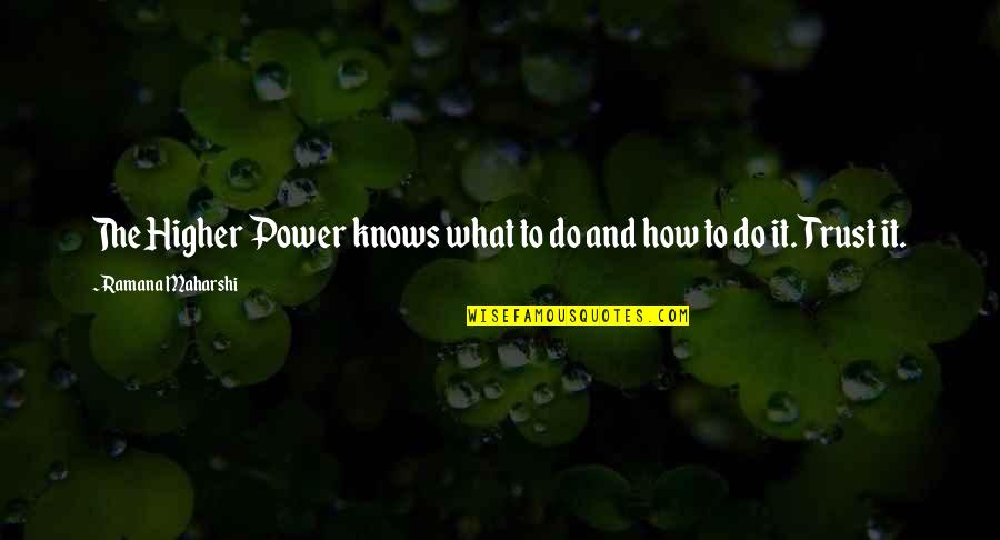 Tervoort Quotes By Ramana Maharshi: The Higher Power knows what to do and Tervoort Quotes By Ramana Maharshi: The Higher Power knows what to do and