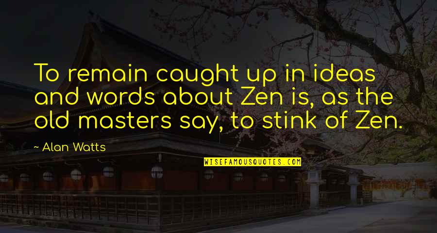 Test Takers Quotes By Alan Watts: To remain caught up in ideas and words Test Takers Quotes By Alan Watts: To remain caught up in ideas and words