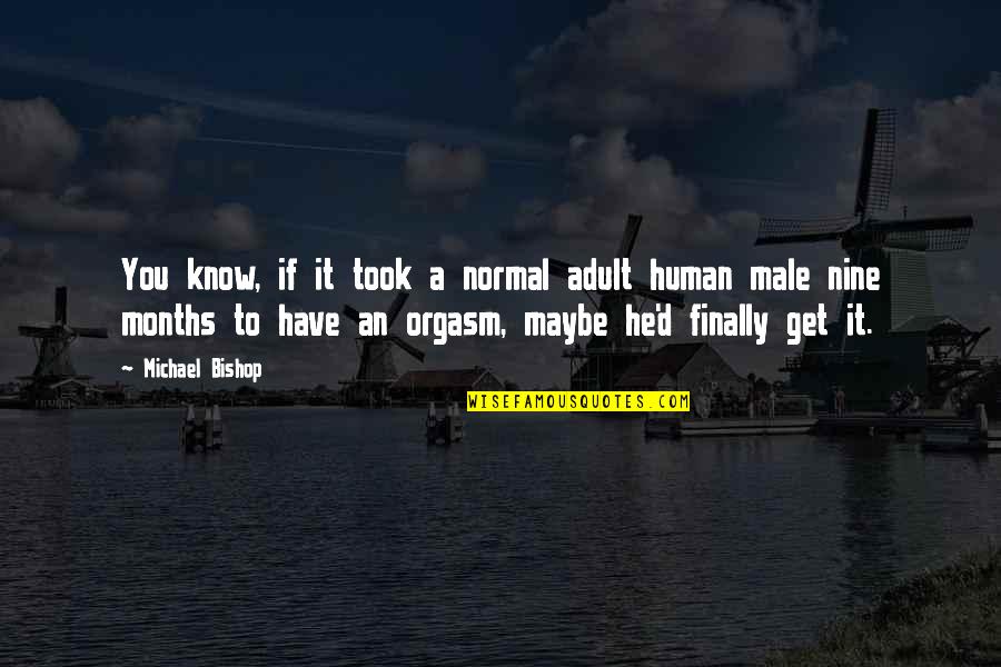 Testemunha De Jeova Quotes By Michael Bishop: You know, if it took a normal adult