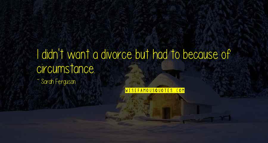 Tethys Petroleum Quotes By Sarah Ferguson: I didn't want a divorce but had to Tethys Petroleum Quotes By Sarah Ferguson: I didn't want a divorce but had to