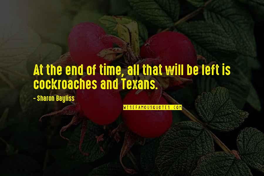 Texans Quotes By Sharon Bayliss: At the end of time, all that will