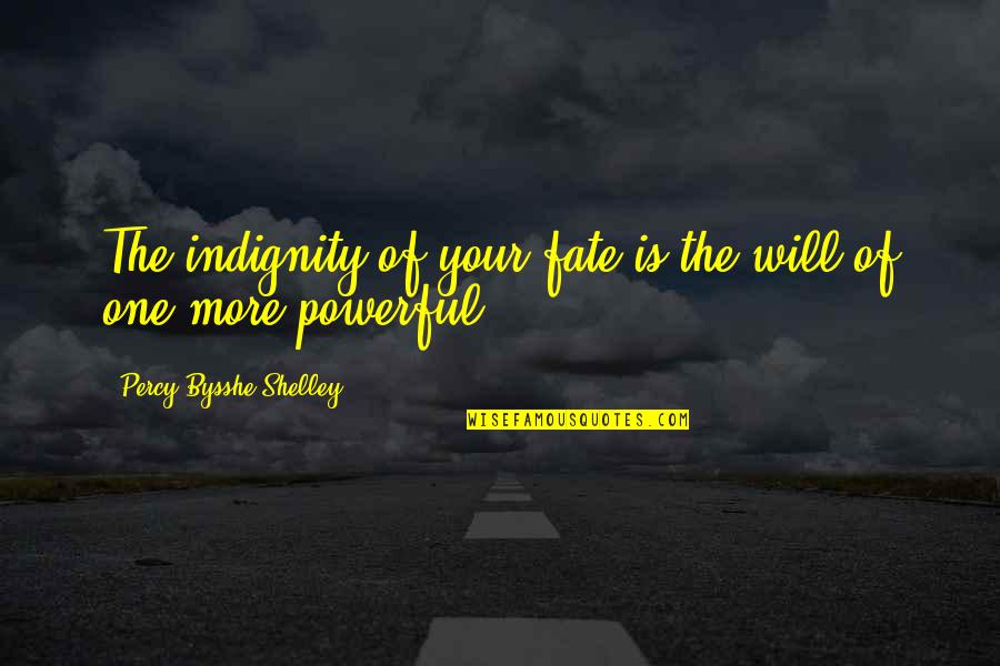 Texturized Quotes By Percy Bysshe Shelley: The indignity of your fate is the will