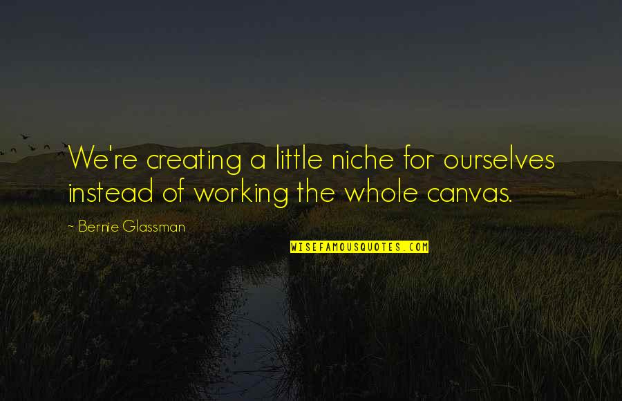 Tfii Stock Quotes By Bernie Glassman: We're creating a little niche for ourselves instead