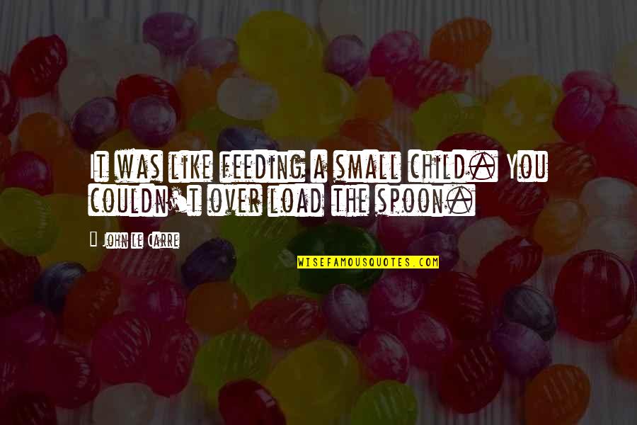 Thank You For Your Support Coworker Quotes By John Le Carre: It was like feeding a small child. You