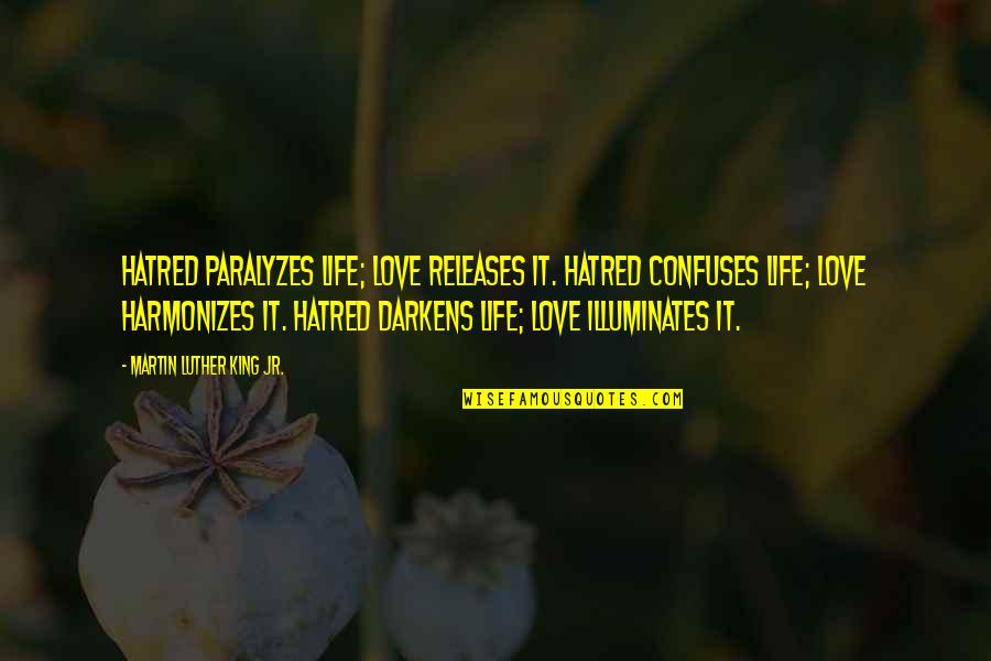 Thank You Jesus Blessing Me Quotes By Martin Luther King Jr.: Hatred paralyzes life; love releases it. Hatred confuses