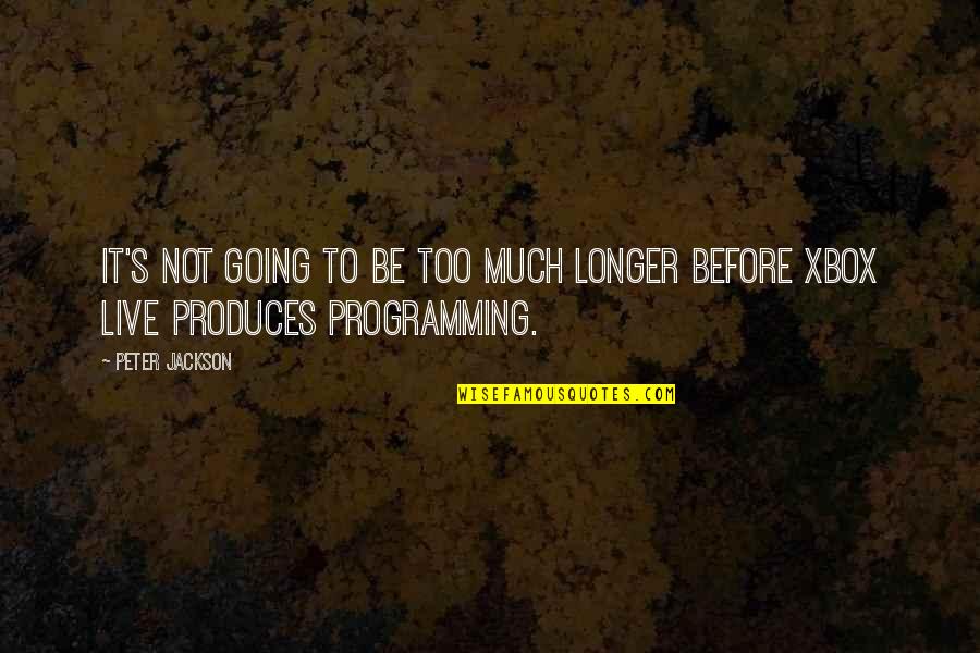 Thank You Preceptor Quotes By Peter Jackson: It's not going to be too much longer