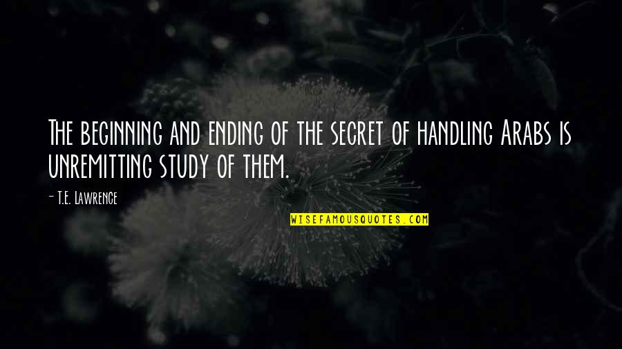 Thanking The Lord For His Blessings Quotes By T.E. Lawrence: The beginning and ending of the secret of