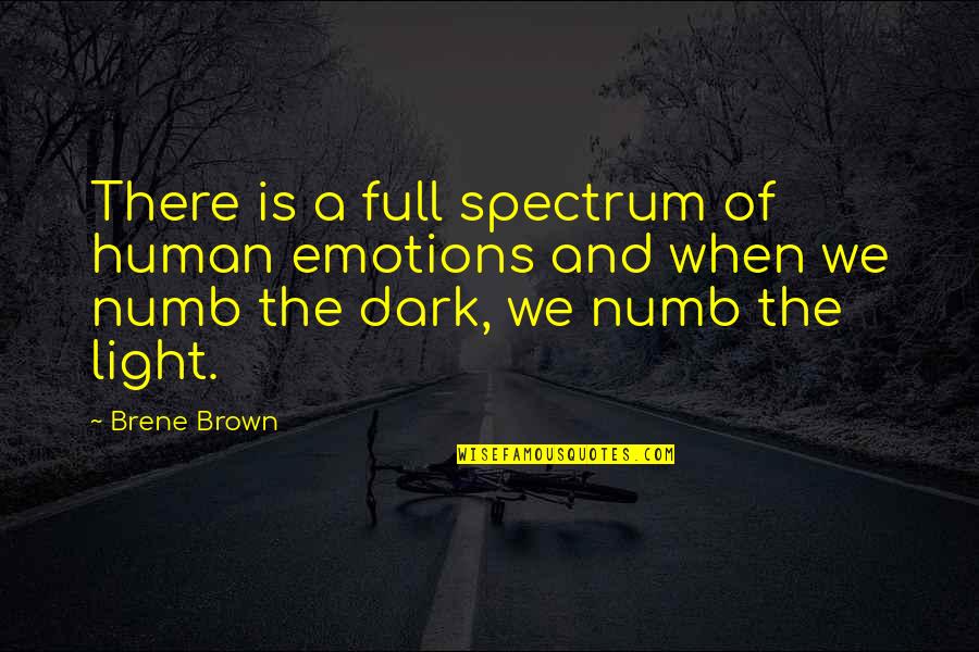 Thanks For Suggestion Quotes By Brene Brown: There is a full spectrum of human emotions