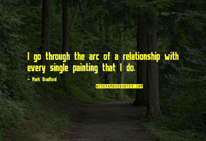 That Relationship Quotes By Mark Bradford: I go through the arc of a relationship