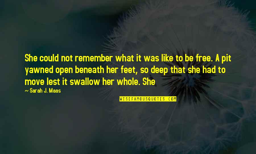 That So Deep Quotes By Sarah J. Maas: She could not remember what it was like