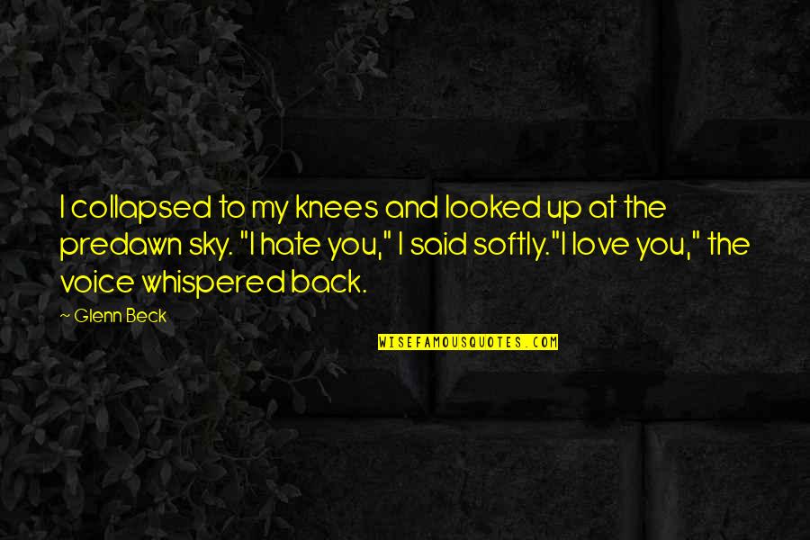That Thing Tadhana Quotes By Glenn Beck: I collapsed to my knees and looked up That Thing Tadhana Quotes By Glenn Beck: I collapsed to my knees and looked up