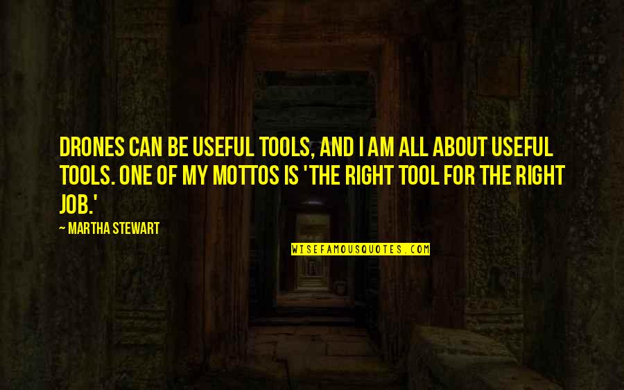 Thaxter Shaw Quotes By Martha Stewart: Drones can be useful tools, and I am Thaxter Shaw Quotes By Martha Stewart: Drones can be useful tools, and I am