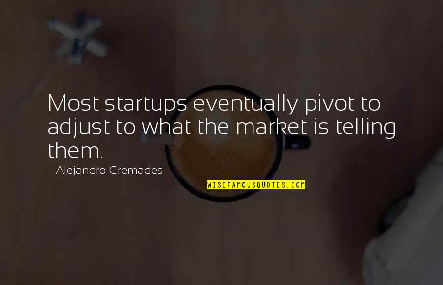 The $100 Startup Quotes By Alejandro Cremades: Most startups eventually pivot to adjust to what