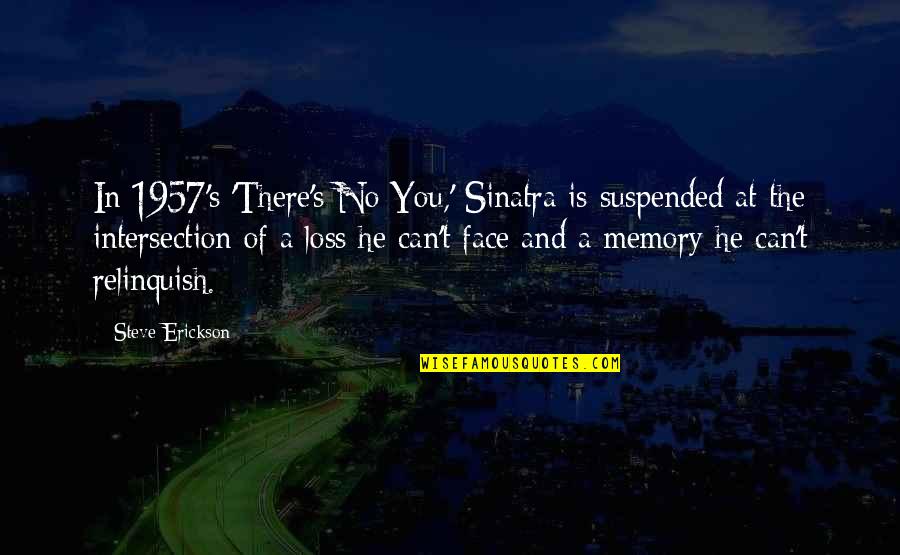 The 1957 Quotes By Steve Erickson: In 1957's 'There's No You,' Sinatra is suspended