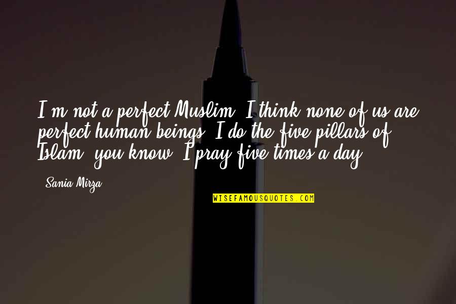 The 5 Pillars Of Islam Quotes By Sania Mirza: I'm not a perfect Muslim; I think none The 5 Pillars Of Islam Quotes By Sania Mirza: I'm not a perfect Muslim; I think none