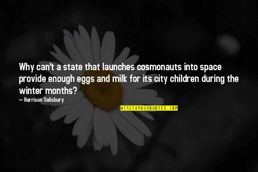 The Almighty Johnsons Best Quotes By Harrison Salisbury: Why can't a state that launches cosmonauts into