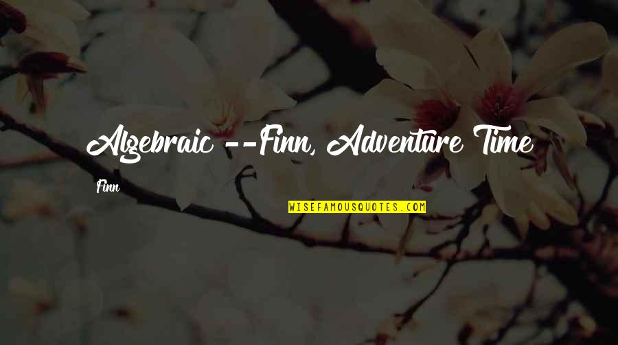 The Best Adventure Time Quotes By Finn: Algebraic!--Finn, Adventure Time