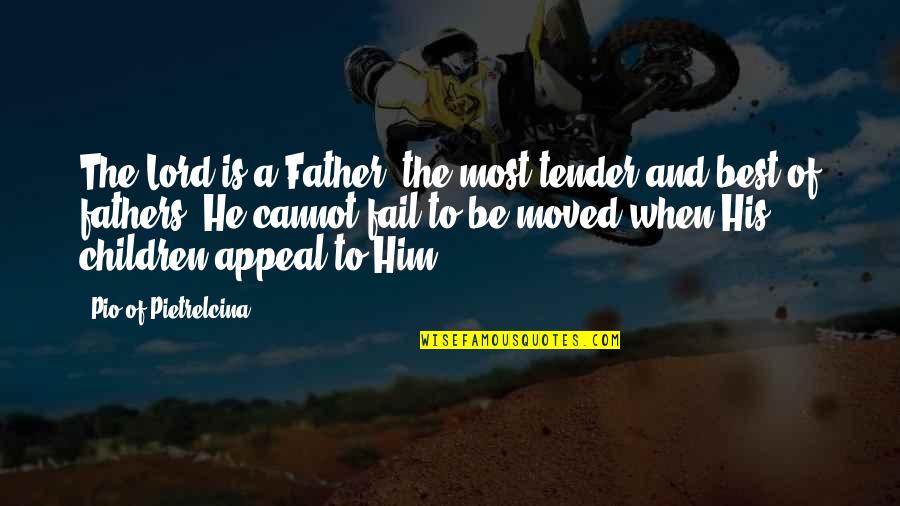 The Best Father Quotes By Pio Of Pietrelcina: The Lord is a Father, the most tender