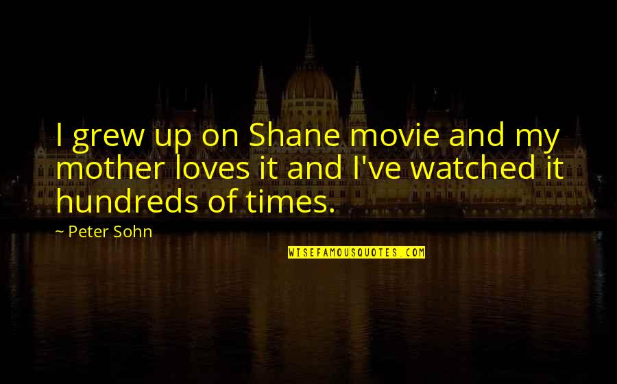 The Best Of Times Movie Quotes By Peter Sohn: I grew up on Shane movie and my