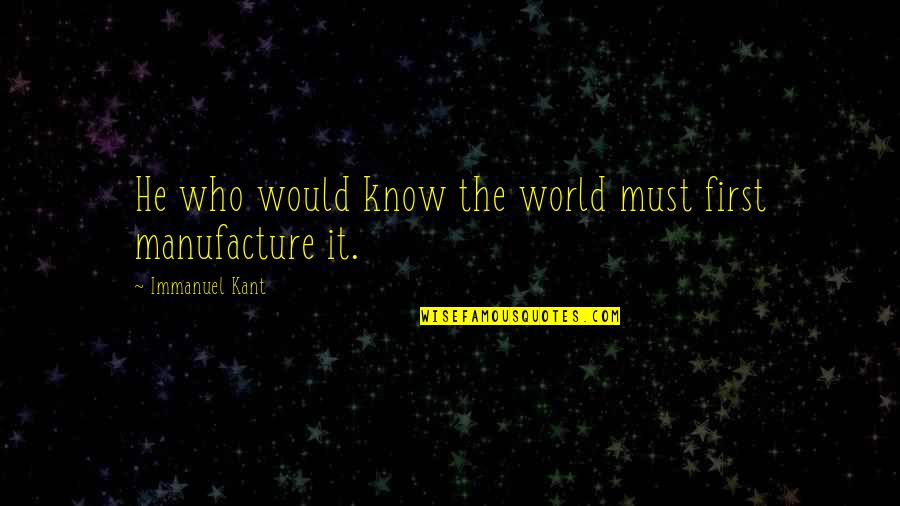 The Best Short English Quotes By Immanuel Kant: He who would know the world must first The Best Short English Quotes By Immanuel Kant: He who would know the world must first