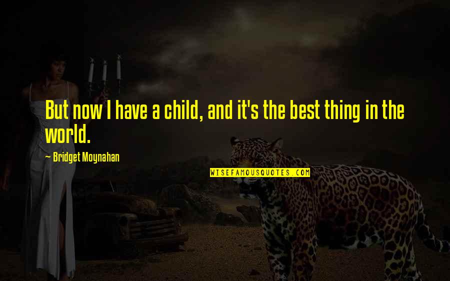 The Best Things In The World Quotes By Bridget Moynahan: But now I have a child, and it's