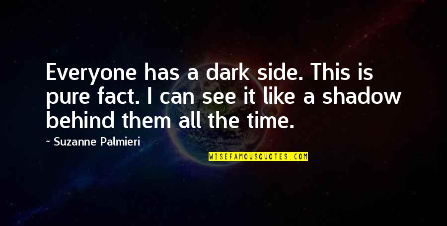 The Bible From Famous People Quotes By Suzanne Palmieri: Everyone has a dark side. This is pure
