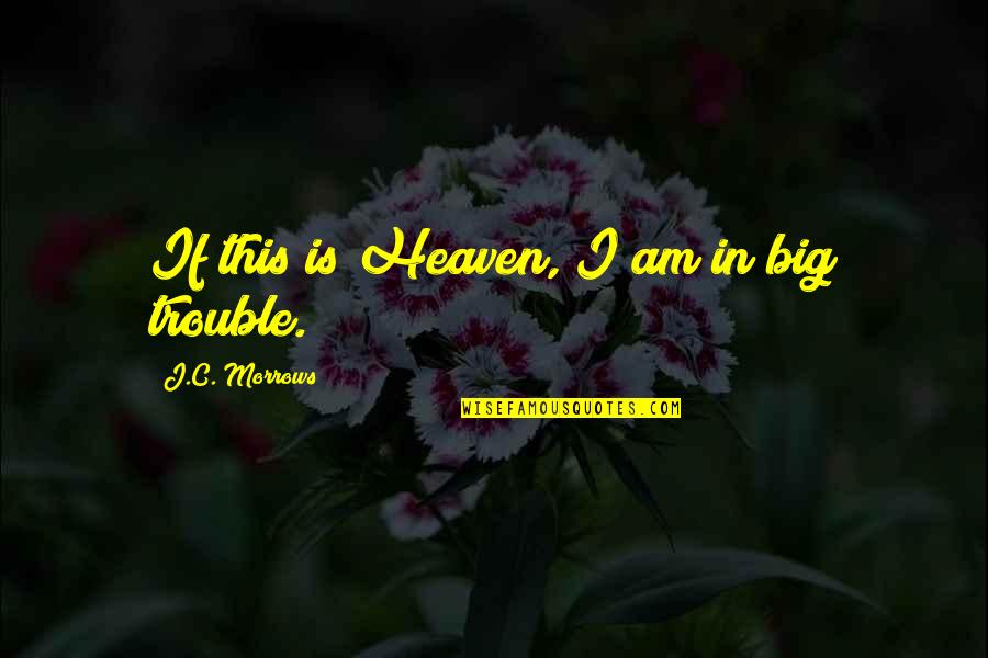 The Big C Quotes By J.C. Morrows: If this is Heaven, I am in big