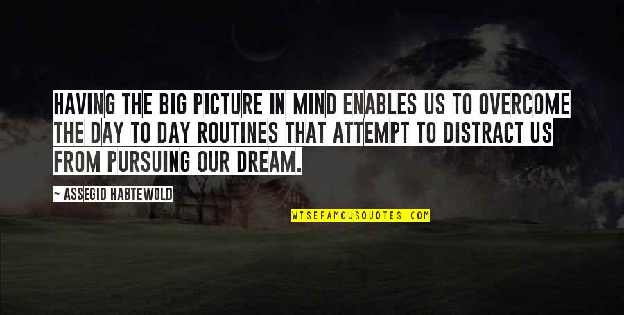 The Big Picture Quotes By Assegid Habtewold: Having the big picture in mind enables us The Big Picture Quotes By Assegid Habtewold: Having the big picture in mind enables us