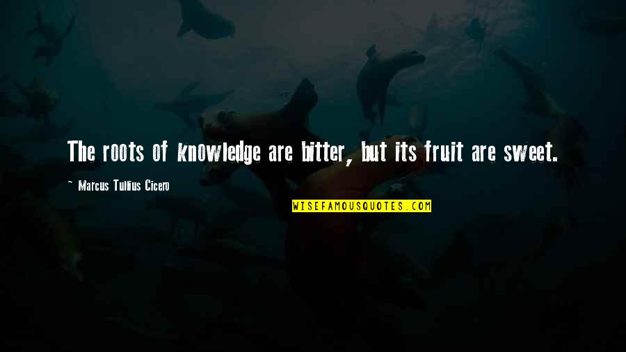 The Boy In Striped Pajamas Quotes By Marcus Tullius Cicero: The roots of knowledge are bitter, but its The Boy In Striped Pajamas Quotes By Marcus Tullius Cicero: The roots of knowledge are bitter, but its