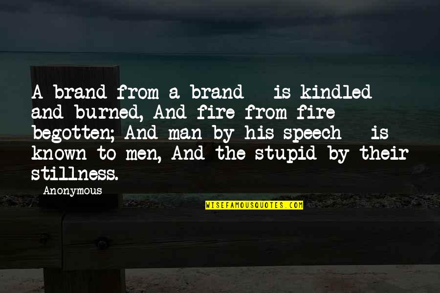 The Burned Man Quotes By Anonymous: A brand from a brand | is kindled The Burned Man Quotes By Anonymous: A brand from a brand | is kindled