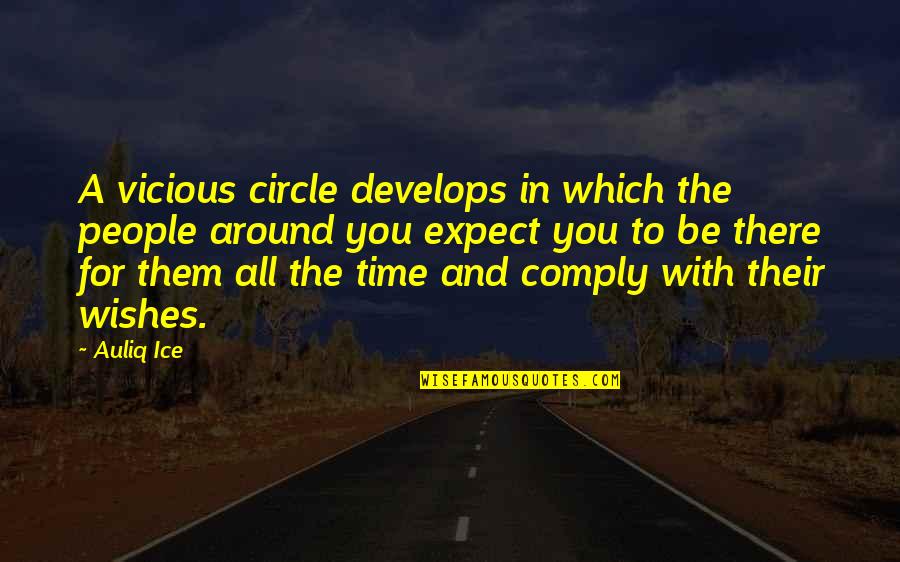 The Circle Of Love Quotes By Auliq Ice: A vicious circle develops in which the people The Circle Of Love Quotes By Auliq Ice: A vicious circle develops in which the people