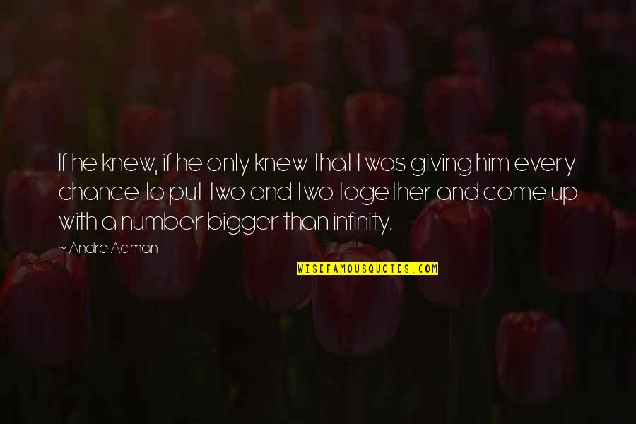 The Coming Together Quotes By Andre Aciman: If he knew, if he only knew that The Coming Together Quotes By Andre Aciman: If he knew, if he only knew that